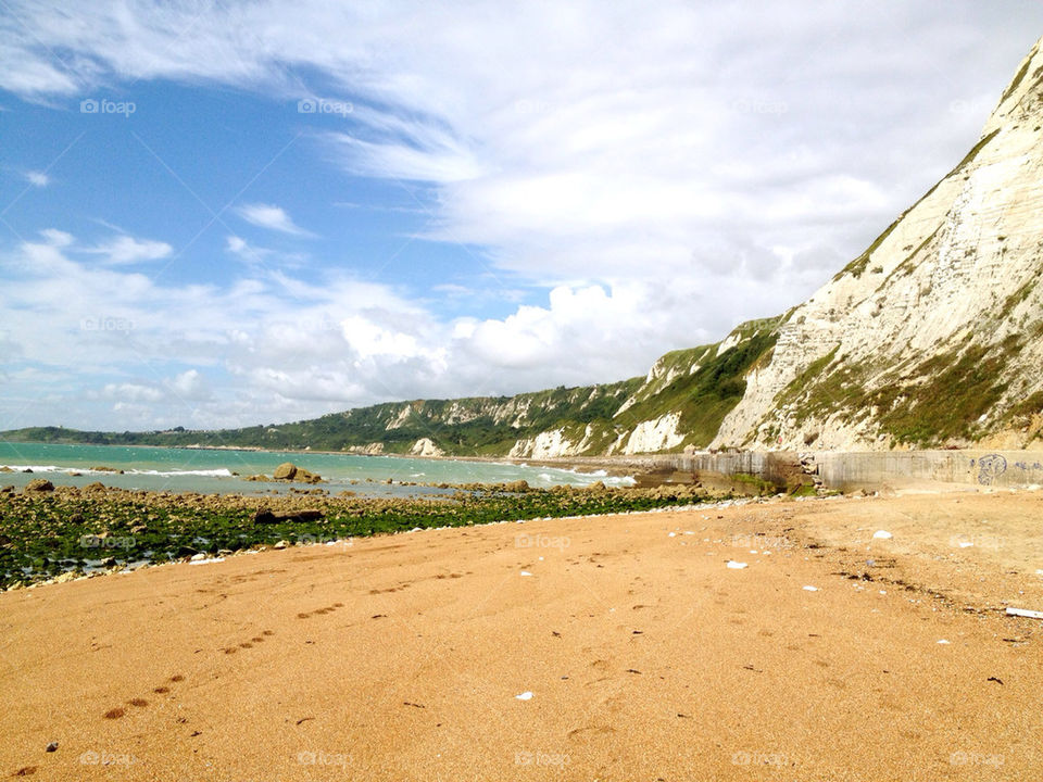 beach sky clouds day by dannytwotaps
