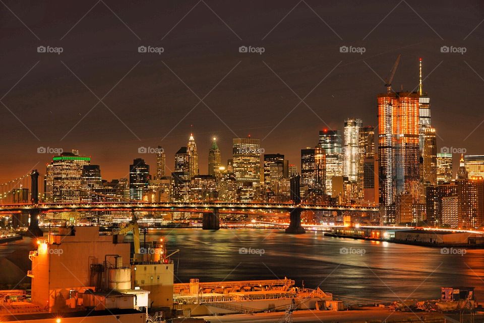 Manhattan skyline 