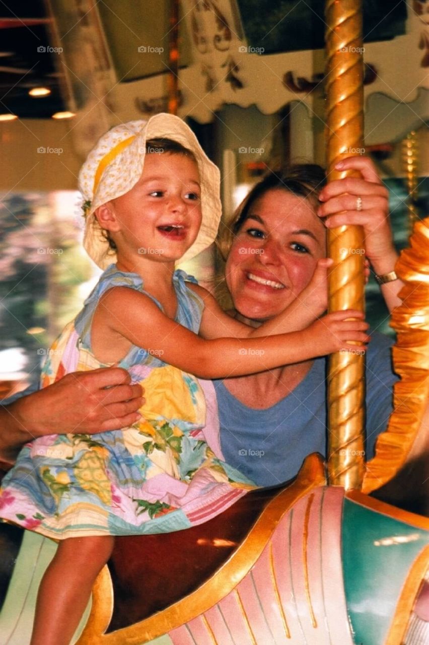 Carousel with Mom