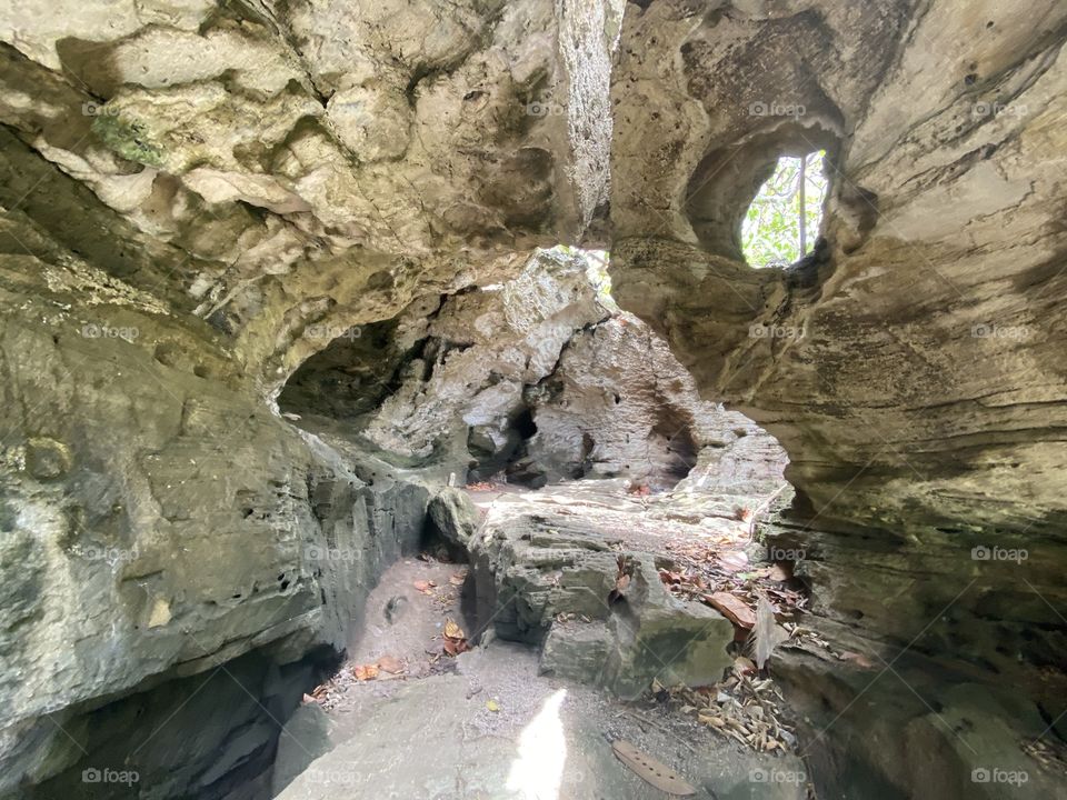 A cave! 