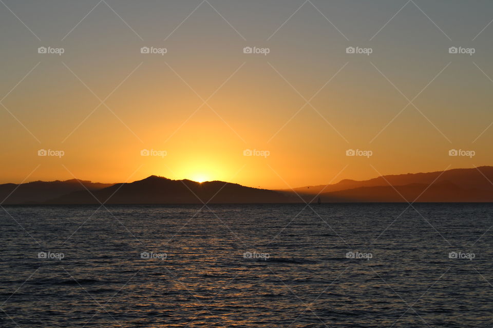Sunset, Dawn, Water, Sun, Evening