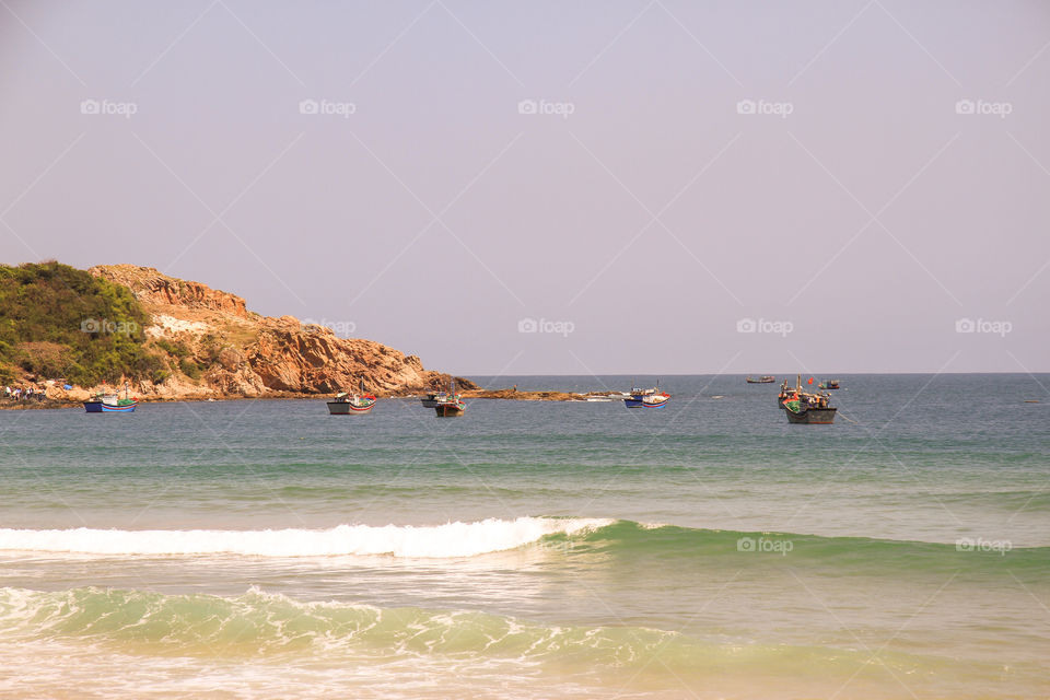 View of idyllic sea