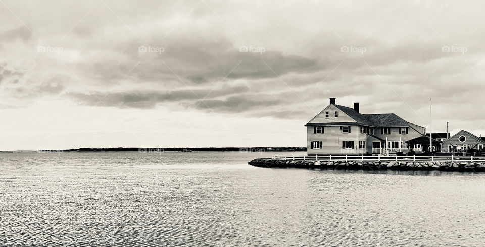 Lewis Bay, Cape Cod, April 2021 (black and white)
