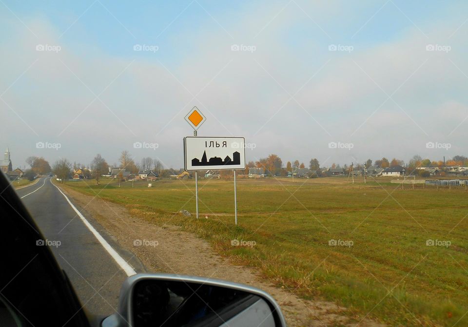 countryside road trip window car view