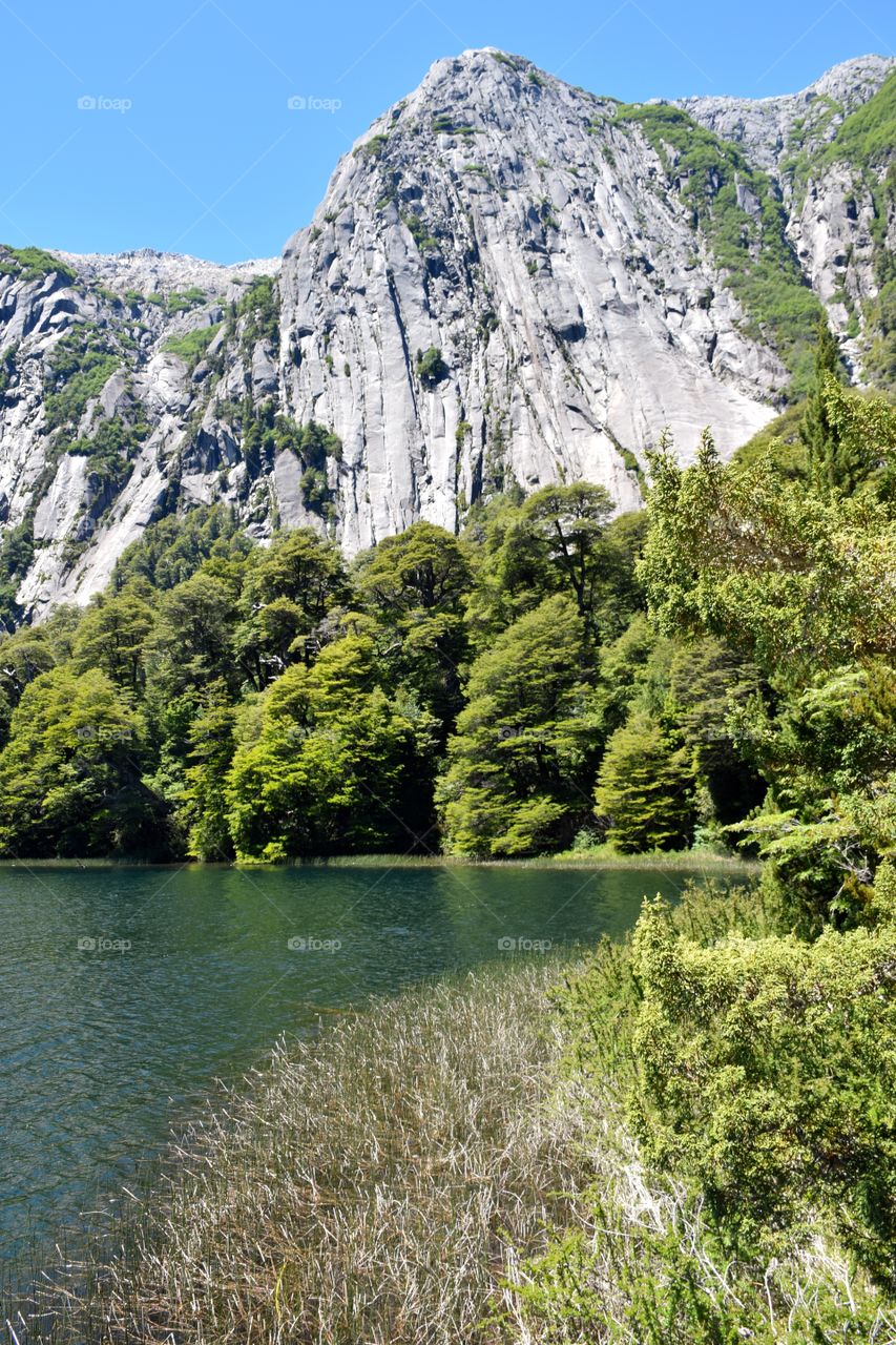 Lake Cantaros at Argentinian Nacional Park Nahuel Huapi.