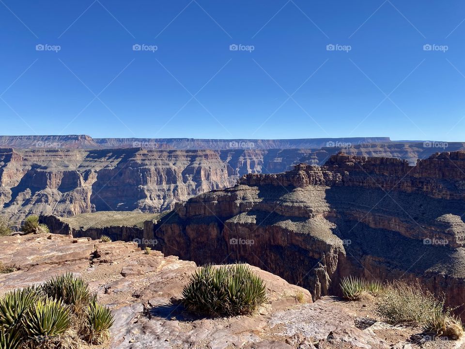 View of the Grand Canyon from Eagle Point in Peach Springs Arizona 