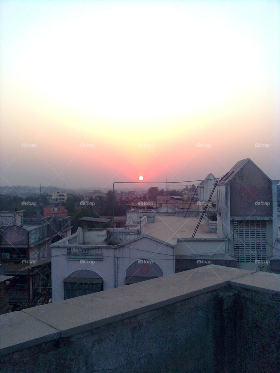 sunset view from my house