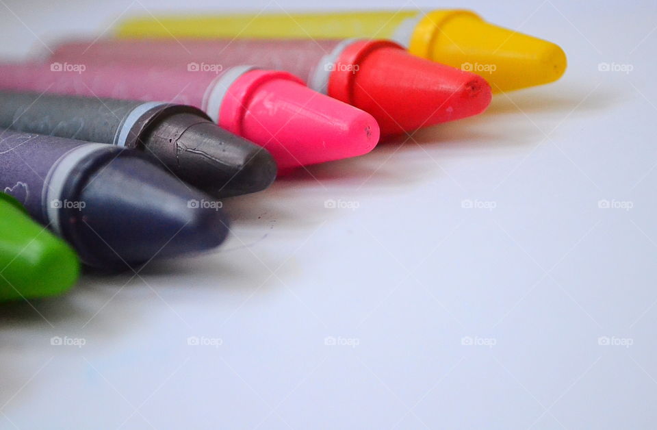 Close-up of crayons