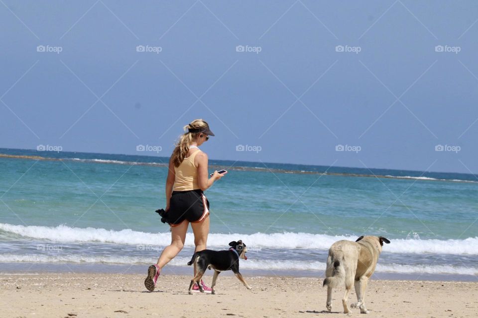 Walking with dogs