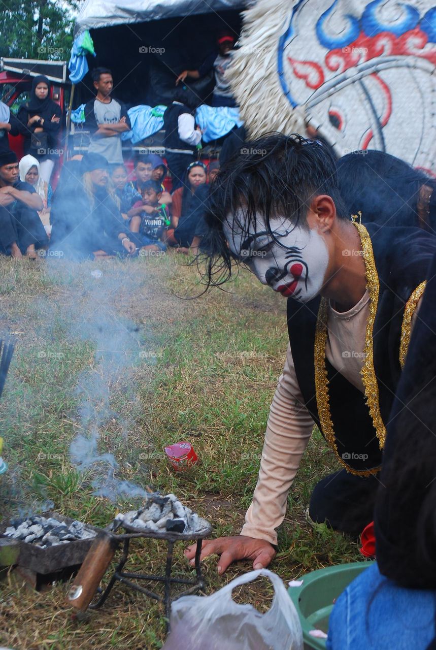 Bantengan cultural art originating from Indonesia from the eastern island of Java
