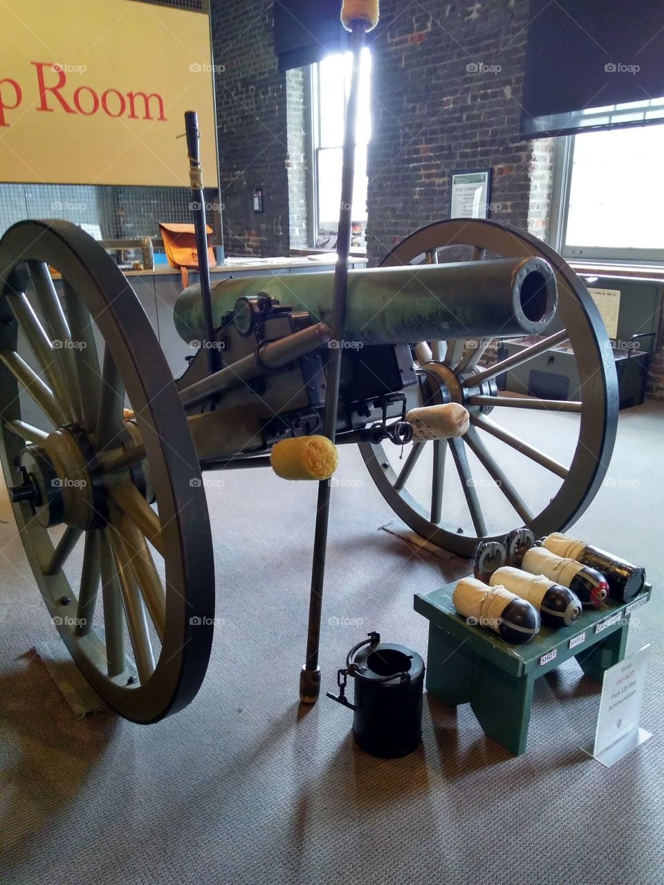 Cannon at Tredgar Iron Works Museum. Richmond, Virginia