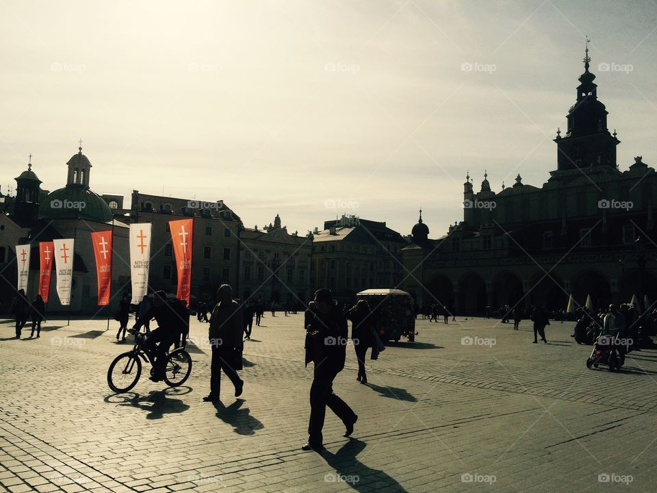 Sunny day in Cracow. Sunny day in Cracow 
