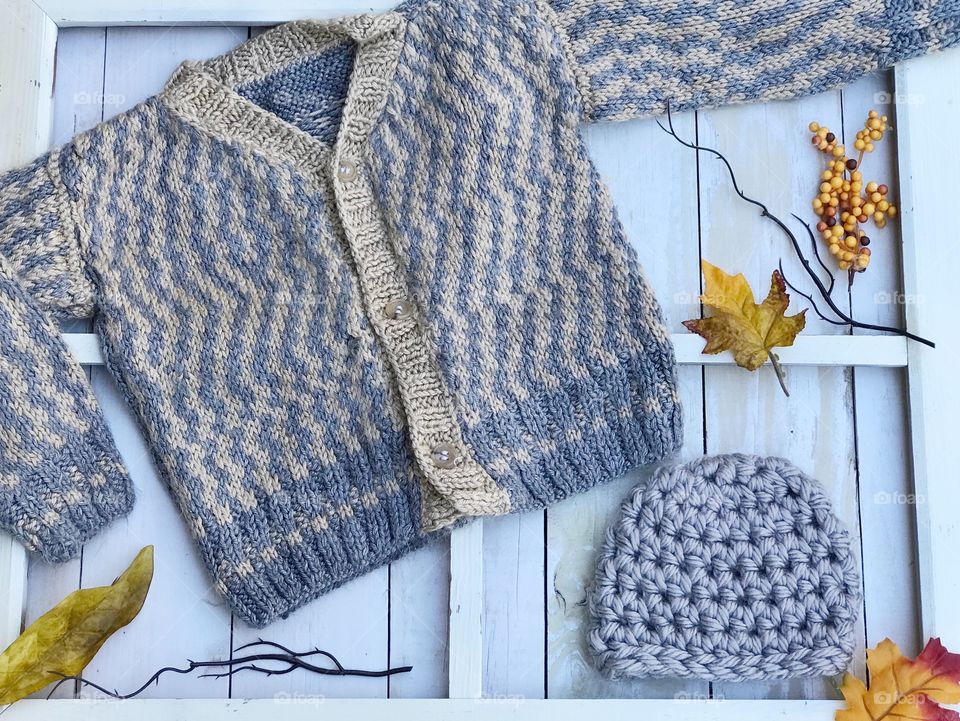 Warm & Snugly Sweater & Hat For My Baby! ❤️