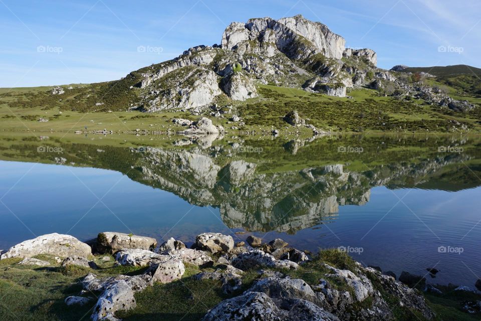 Rocks#lake#nature#reflect#sky