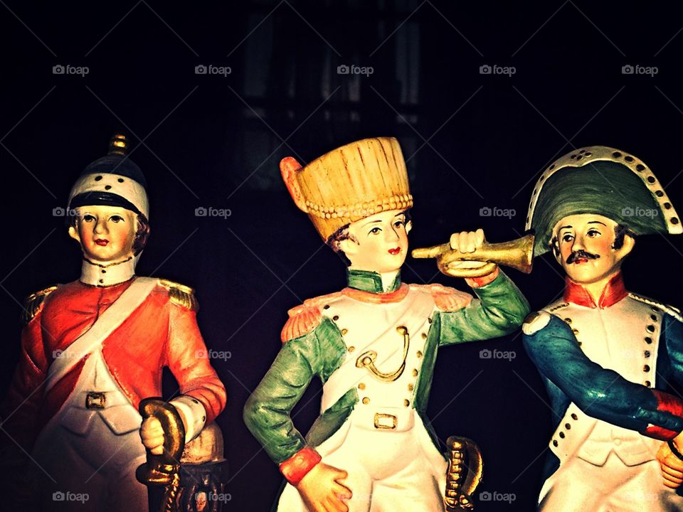 British porcelain soldiers