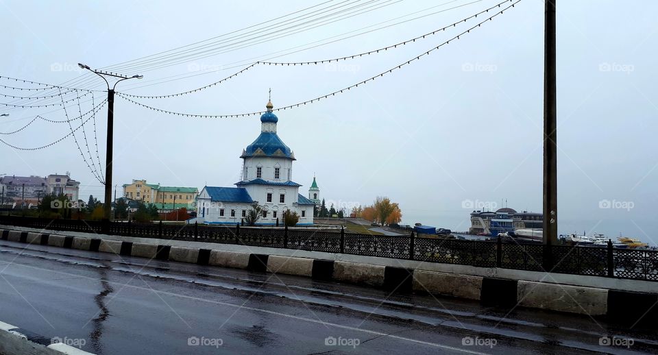 Autumn in Cheboksary street