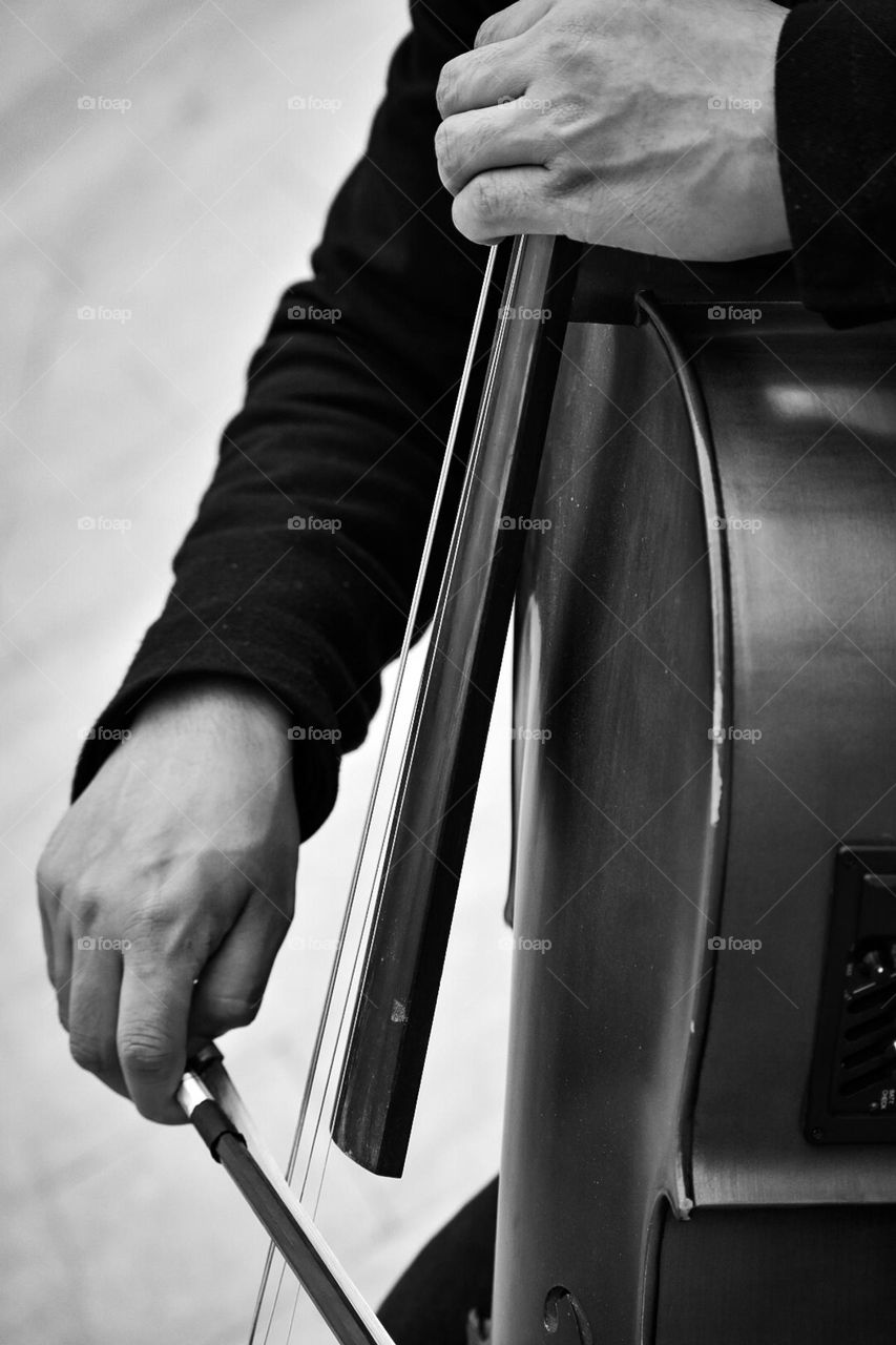 Playing cello
