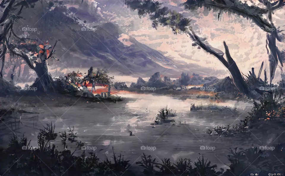 Grey landscape