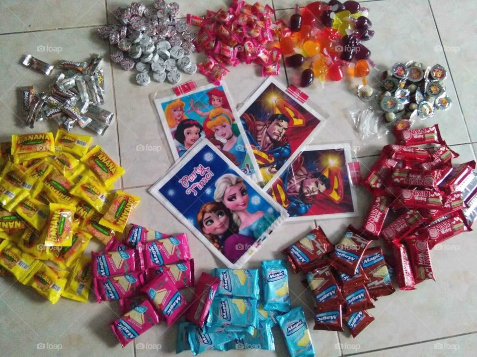 Gifts given to children who live in low income families in the Philippines, a teacher training initiative in Asia.