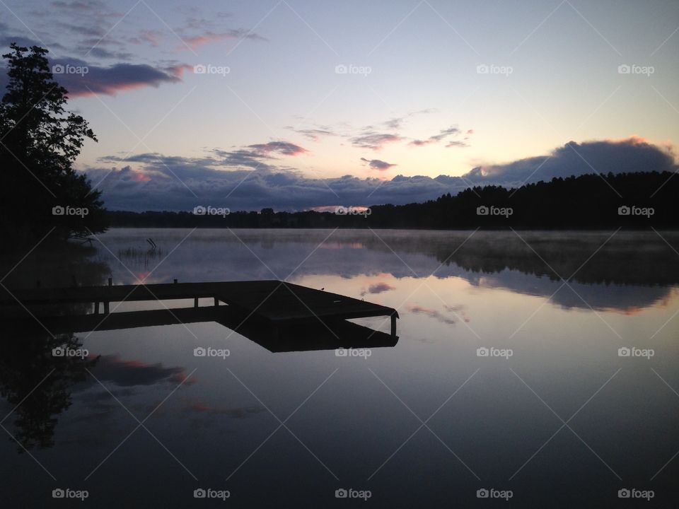 Sunset, Water, Dawn, Lake, Reflection