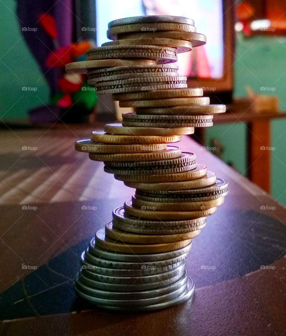 balancing coin