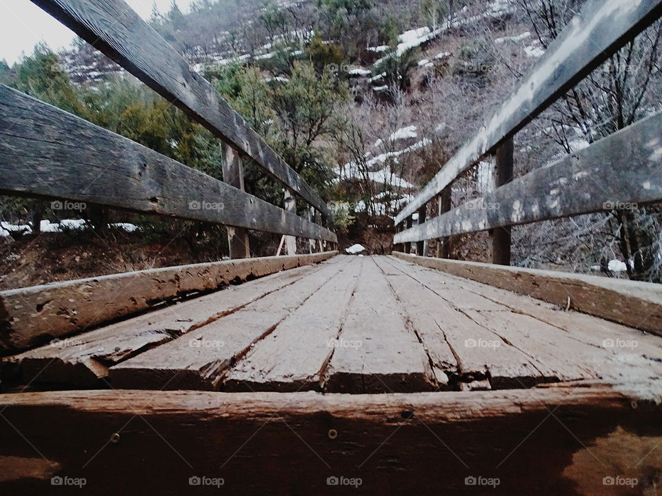 Bridge, Wood, No Person, Road, Guidance