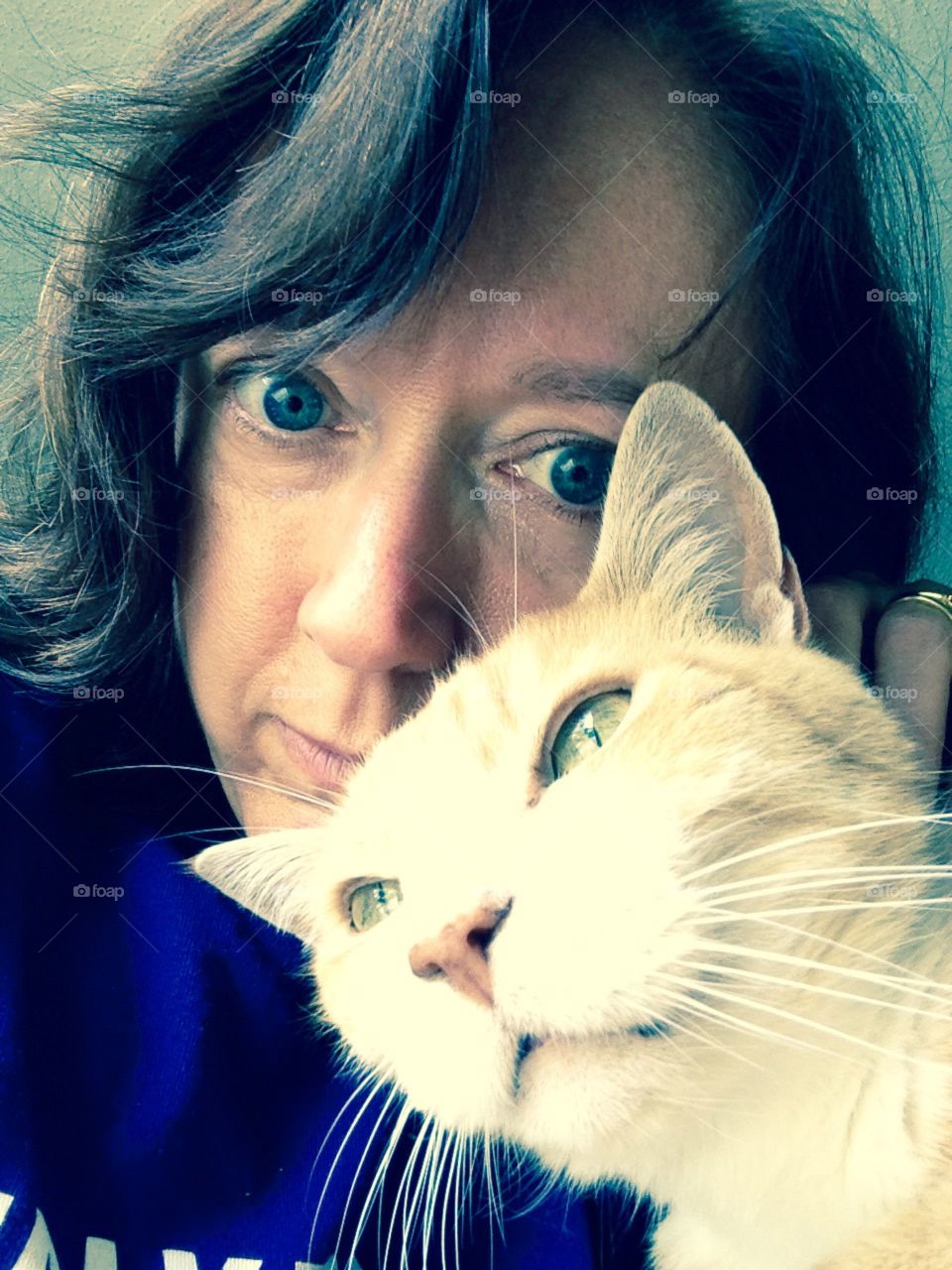 Me and my Shadow. My cat, Oliver, is my constant shadow.  