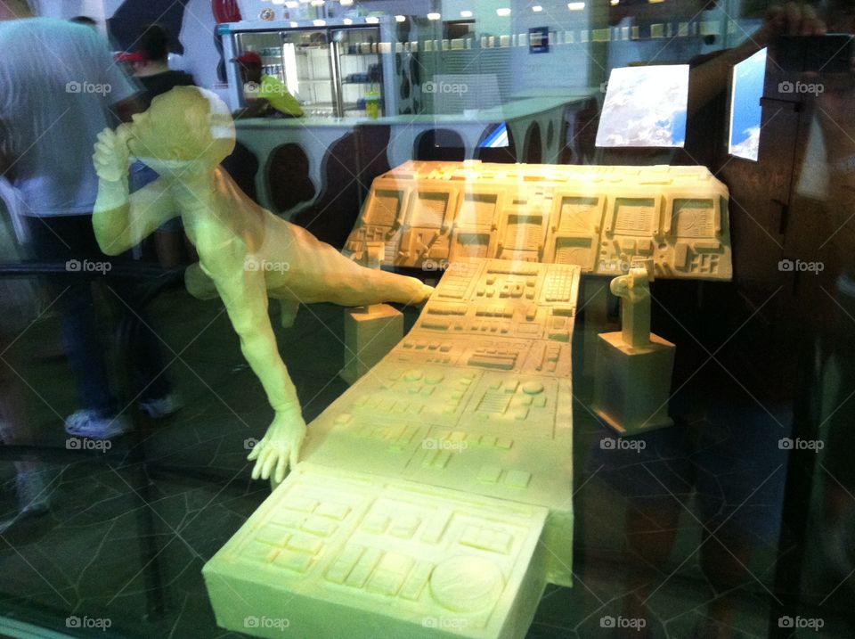 Butter Sculpture at Ohio State Fair-Space