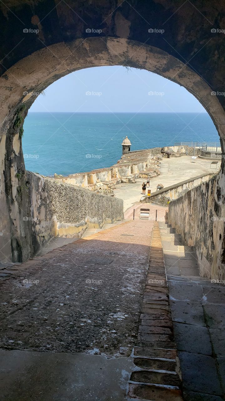 View from a tunnel