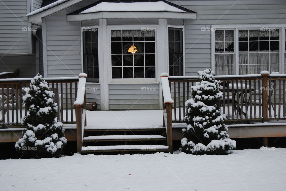 House in the snow