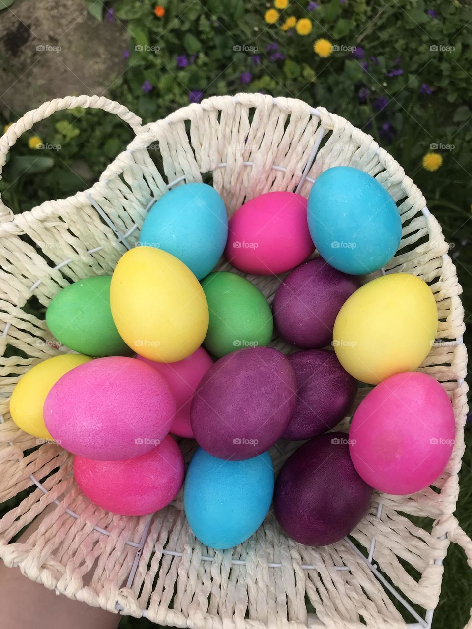 Colorful Easter eggs