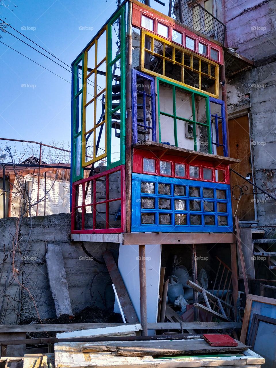 wood window