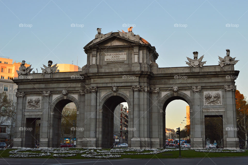Puerta de Alcalá was the first post-Roman triumphal arch built in Europe.
