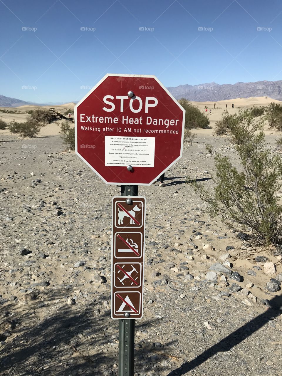 STOP Extreme Heat Danger, Death Valley
