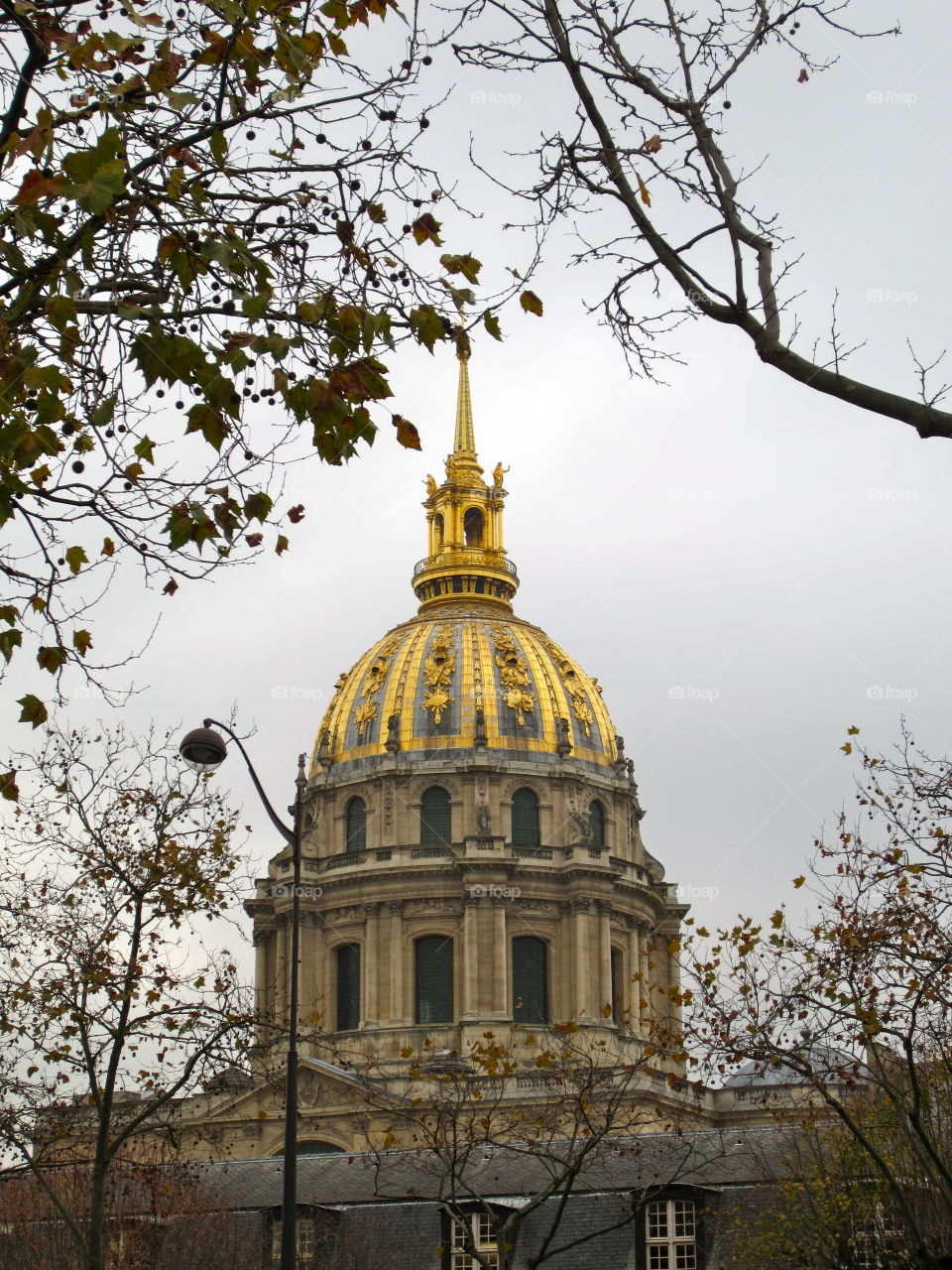 Gold gilded dome