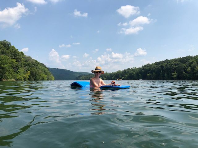 Perfect day to float on the peaceful river