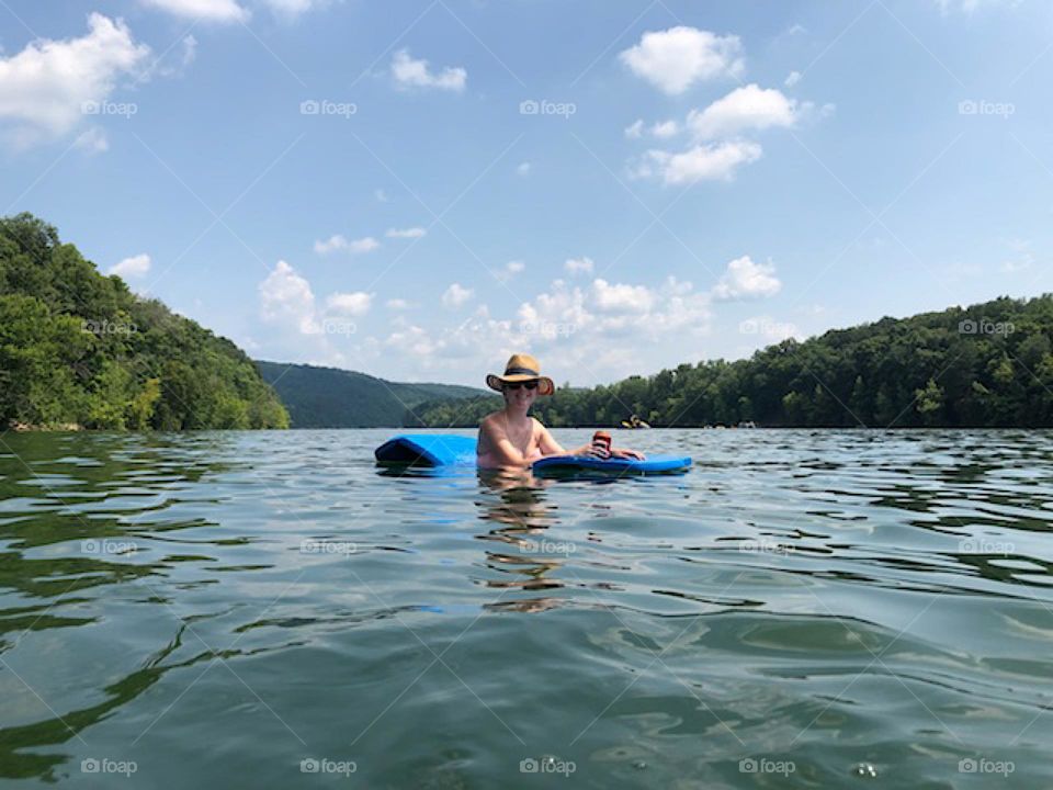 Perfect day to float on the peaceful river