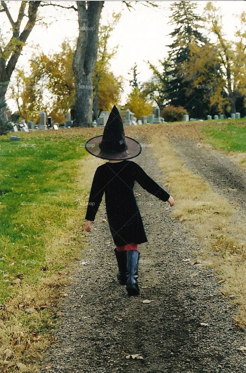 halloween cemetery witch by ezdrossi