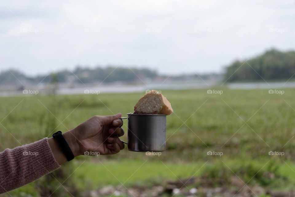 lets drink and eat the bread