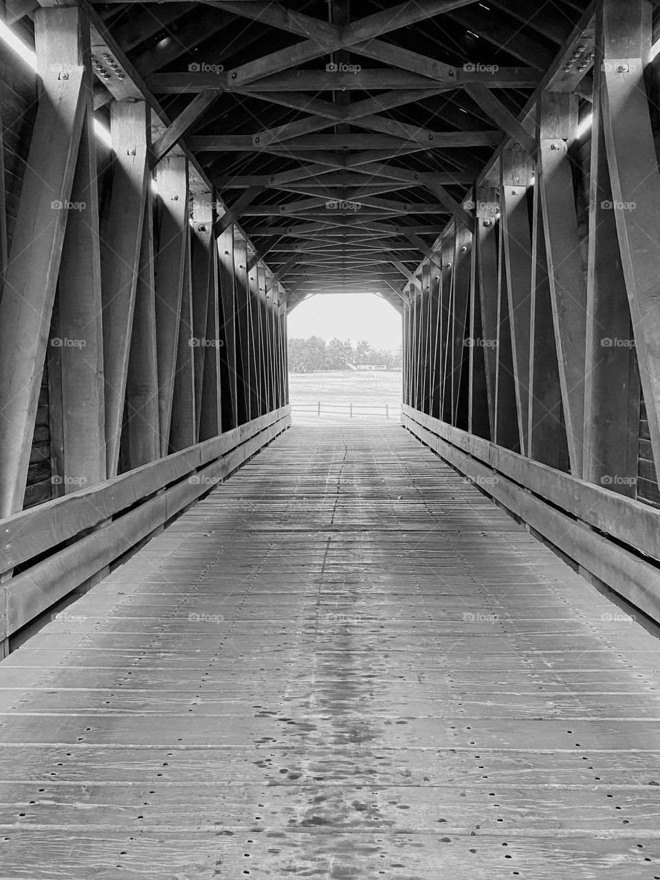 A covered bridge in Frederick Maryland 