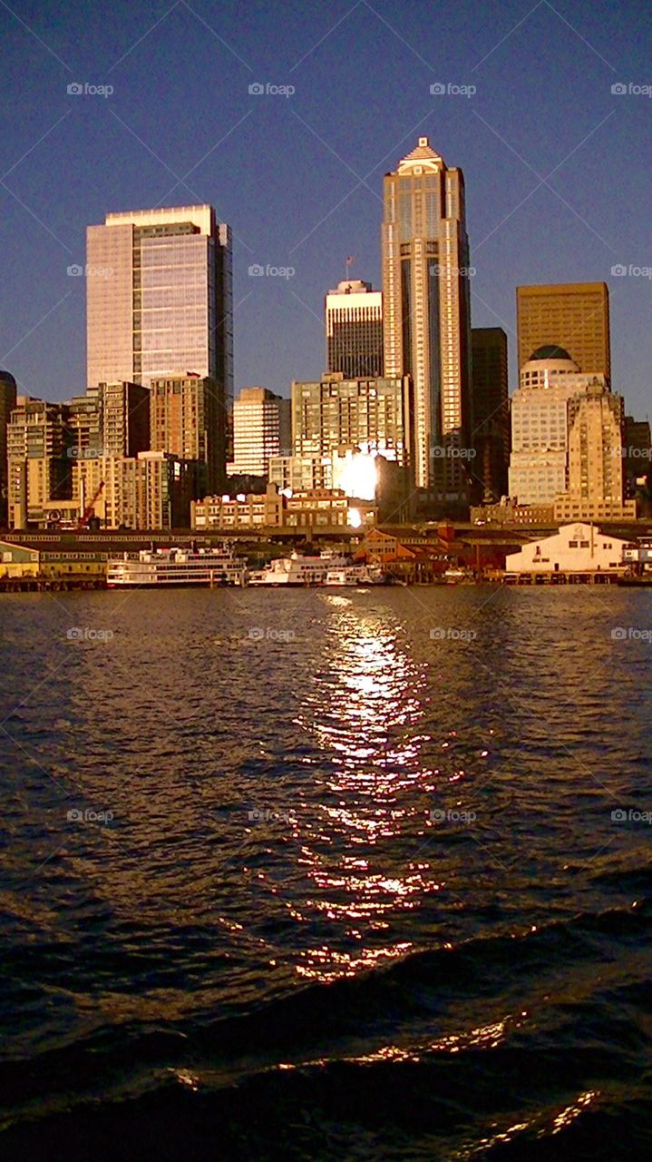 Reflections of Seattle. Seattle