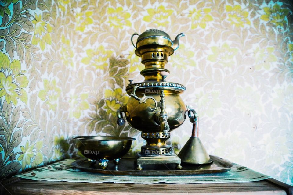 Old samovar.