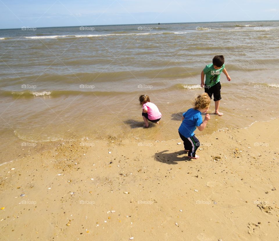 Playing on the Beach