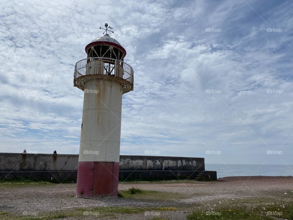 A view of a lighthouse 