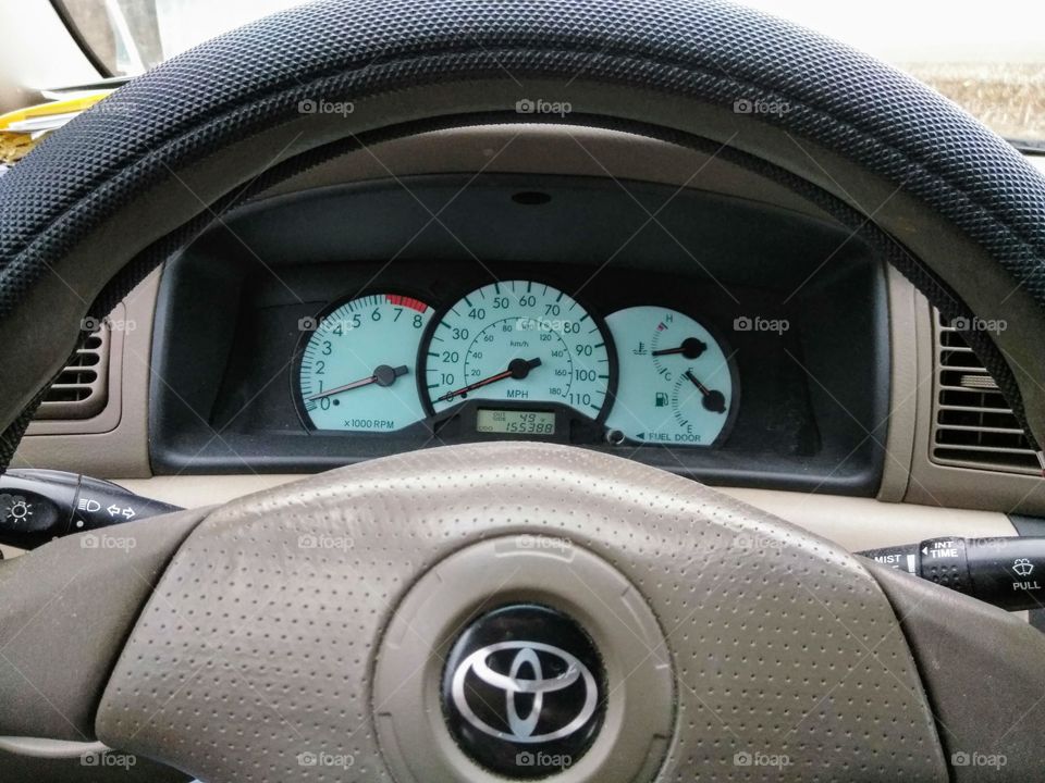 dash of a Toyota