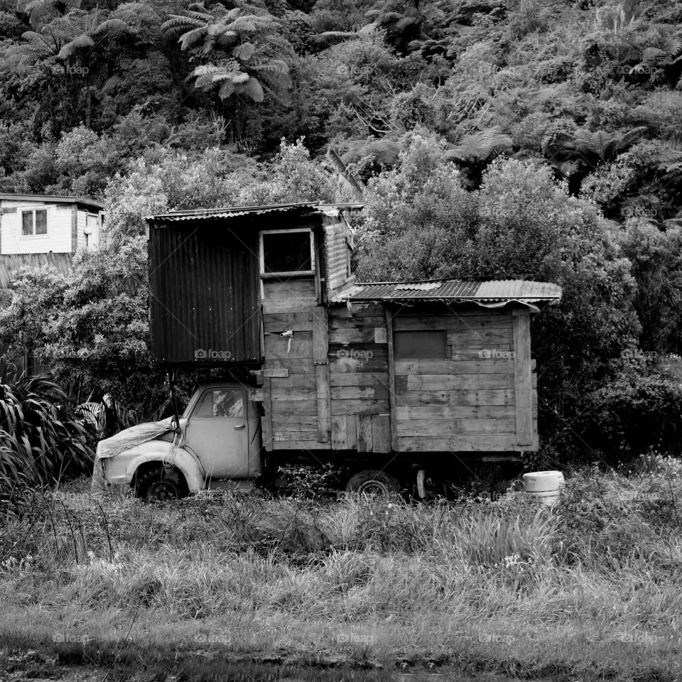 Old Rustic House Truck