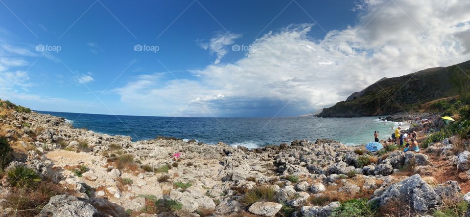 Riserva dello zingaro. Beach in zingaro reserve (San Vito lo capo)