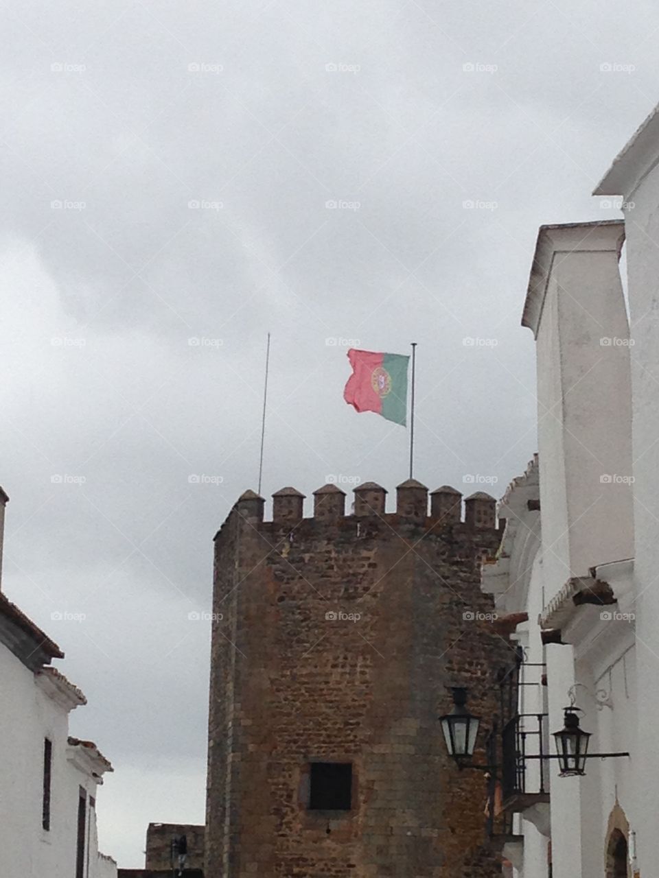 Portuguese flag in the Castle