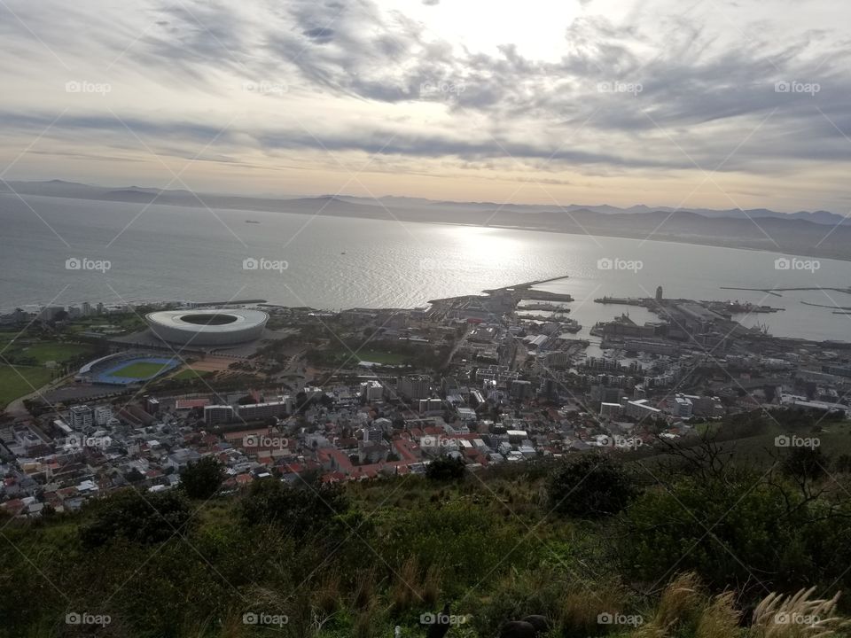 Cape Town from Lionshead mountain