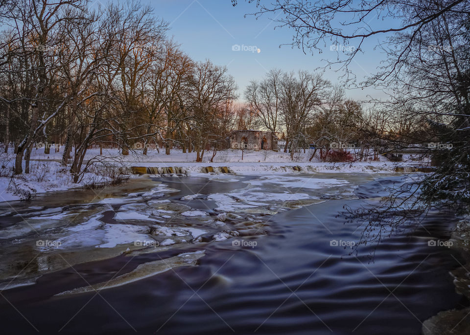 Frozen river 